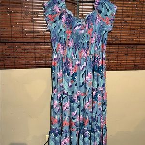 Flowers maxi dress